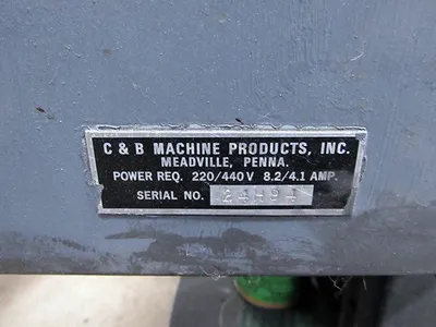 USED C & B MACHINERY 24" Lapping Machine