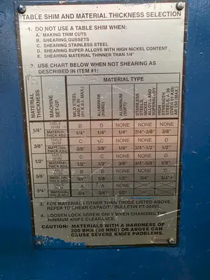 Used CINCINNATI 6S12 Power Squaring Shears (Inch) Ohio US | G-2000, Inc. #1342271