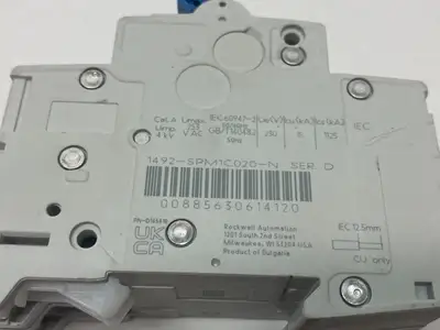 USED ALLEN-BRADLEY SER. D SUPPLEMENTARY CIRCUIT BREAKER 1-POLE