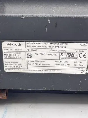 Used REXROTH REXROTH MSK061C-0600-NN-M1-UP0-NNNN WITTENSTEIN LP-120-M01-10-111 Misc Electrical & Power Parts | ND Industrial Surplus #1216395