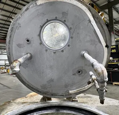 Tolhurst 30 x 18 perforate basket centrifuge, 316SS.
