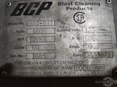 Used 1995 BLAST CLEANING PRODUCTS A4-6371 Blast Cleaning Georgia US | The Equipment Hub #1304951