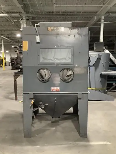 Used TRINCO 48X48 DRY BLAST CABINET Tumble Shot Blaster (Tumblast) | World Equipment and Machine Sales #394342