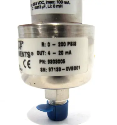 NEW DATA INSTRUMENTS 9303005 DATAMATE PRESSURE TRANSMITTER