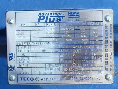 NEW TECO-WESTINGHOUSE APH05006TE5-M
