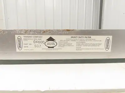 Tennant 04600 Cellulose Fiber Dust Panel Filter 3.2x20x30" Sweeper Air Engine