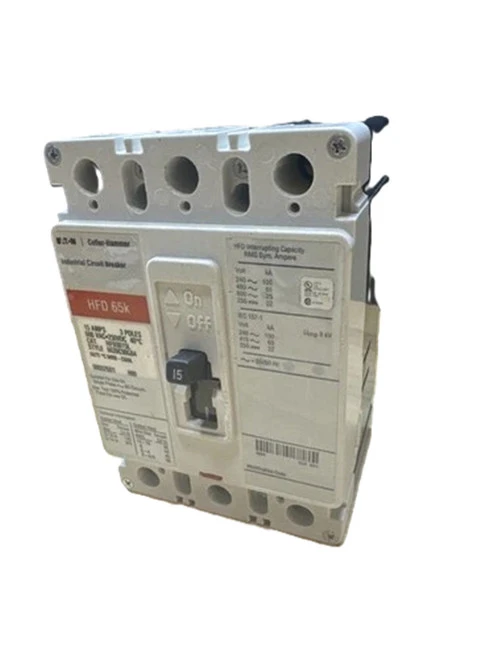 Eaton HFD3015L Circuit Breaker, Type HFD, F-Frame, 15A, 3-Pole [New]