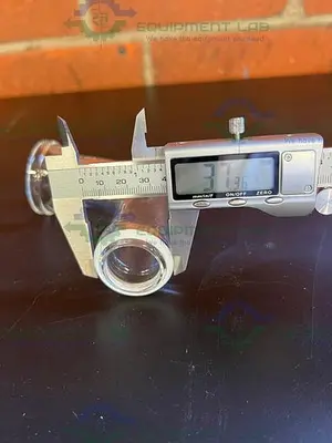 USED BUCHI AG BOROSILICATGLAS 3.3 KATALOG 8801 ELBOW 50MM X 37MM
