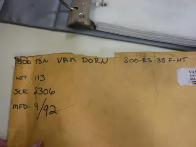 USED VAN DORN MTD(P)-2/90-1