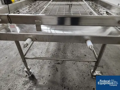 Unknown Stainless Steel Cart, with Roller Rack