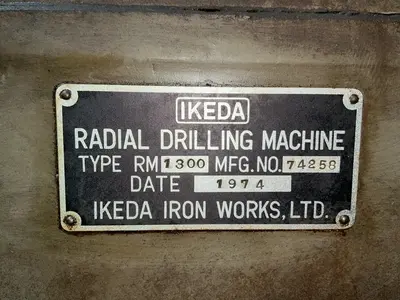 Used 1974 IKEDA RM1300 Radial Drills Ohio US | HGR 24 #1567001