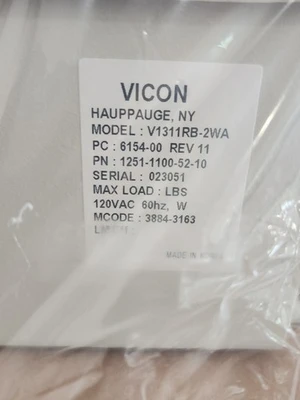 NEW Vicon 1251-1100-52-10