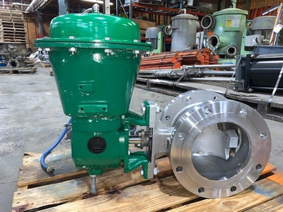 8" -150# Fisher V-Ball Control Valve, Stainless, Year 2015 , Great Condition!