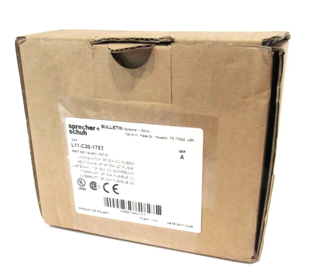 NEW SPRECHER+SCHUH L11-C30-1753 LOADSWITCH SER.A L11C301753