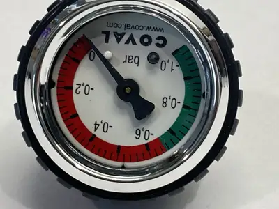 New | in-Stock Coval Pneumatic Vacuum Gauge -1,0-0 Bar Vacuum Gauges / Controllers Michigan US | Maverick Industrial Sales #1414285