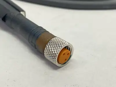 USED LUMBERG DOUBLE ENDED CORDSET M8 3-PIN MALE TO FEMALE 3M