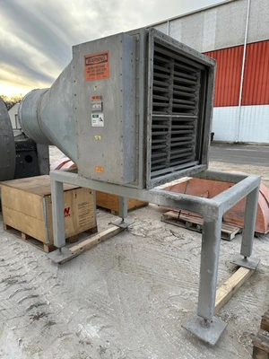 30' L x 70" Wide Carrier Fluid Bed Dryer With Heater