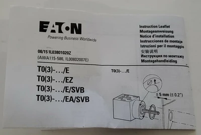 NEW Eaton T0-4-4844.64