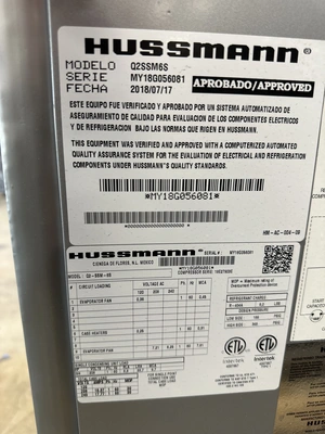 130-0204 Hussmann Q2SSM6S 74" Self Contained Open Air Cooler