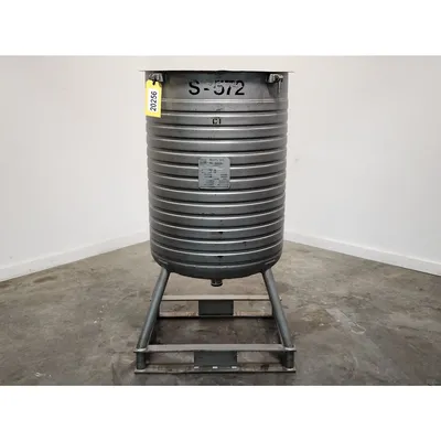 Used 100 Gallon Walker Jacketed 316Stainless Steel Vertical Portable Tank Kettle