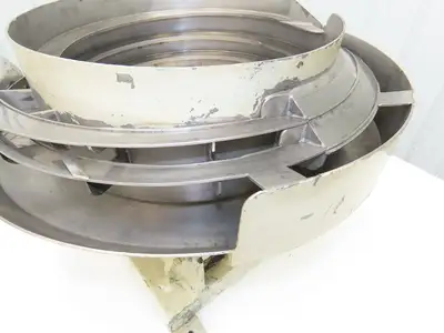 18" Vibratory Bowl Parts Feeder 115V Magnetic Coil Stainless 7/8" Wide Product