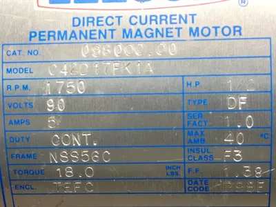 Used LEESON C42D17FK1A Motors (misc) Ohio US | HGR 24 #968335