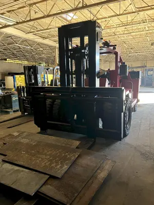 50,000 LB CAPACITY TAYLOR (EAGLE FRAME) MODEL #YS DETROIT DIESEL HEAVY DUTY FORKLIFT: STOCK #18135