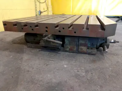 48" x 48" OHIO T SLOT ROTARY TABLE: STOCK 14674