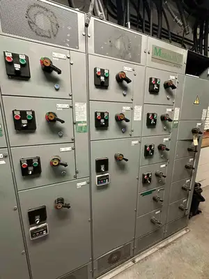 MCC Section w/ 31 x Buckets & 6 x VFD's