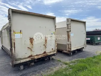 USED PTR TWO (2) PT350 SELF CONTAINED COMPACTORS