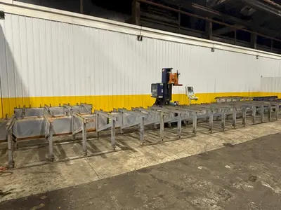 2" X 60' PEDDINGHAUS MODEL #1000/1B OCEAN AVENGER CNC STRUCTURAL BEAM DRILL LINE 2008: YOBRO #23978