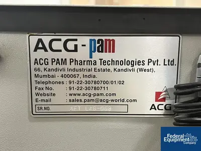 USED ACG-Pam ACG-Pam AFT LAB Capsule Filler