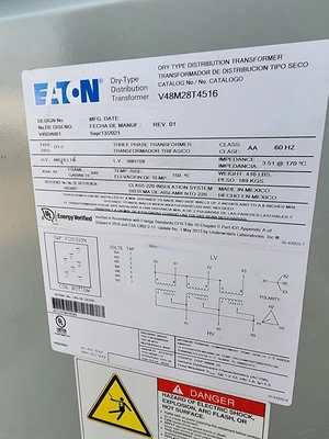Eaton 45kva Transformer