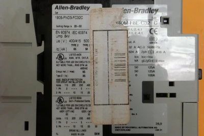 USED Allen-Bradley 140M-F8E-C32  + 100-C37