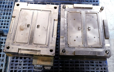 Flip Top Crate with Handle mold