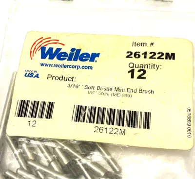 New | in-Stock Weiler 26122 Mandrel Mounted Brushes Michigan US | Maverick Industrial Sales #1396139