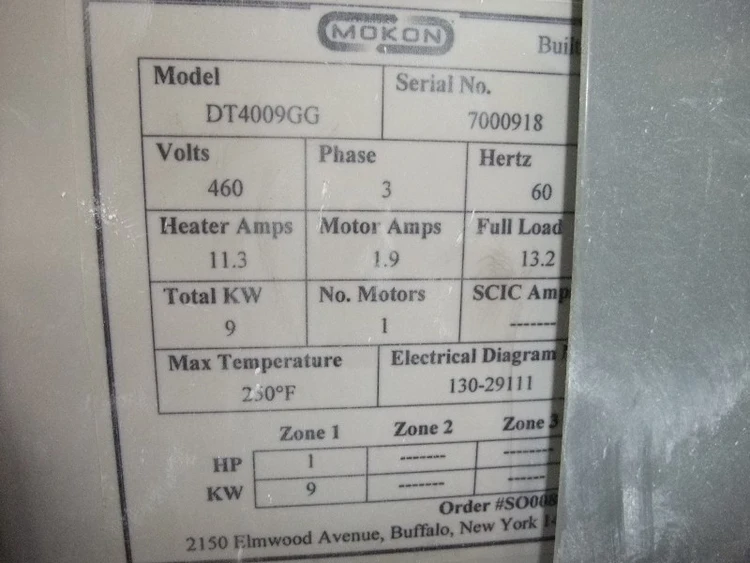 Used MOKON _UNKNOWN_ Temperature Controls | Soberay & Sons #796263