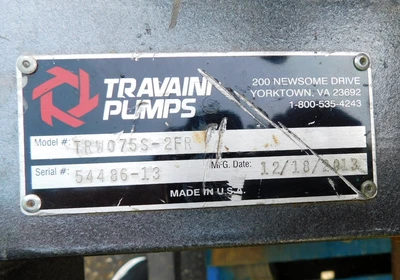 USED TRAVAINI VAC SKID TRW075S-2FR