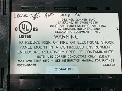Used CHROMALOX 2104AO Temperature Controls Ohio US | HGR 24 #1406051