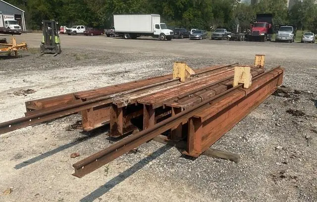 108' (54' PER SIDE) X 20 TON OVERHEAD CRANE RUNWAY BEAMS: STOCK #21901