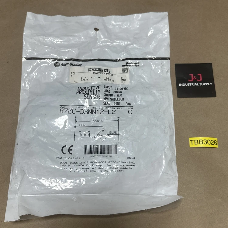 New | in-Stock Allen-Bradley 872C-D3NN12-E2 C Proximity Sensors Indiana US | J&J Industrial Supply #540730