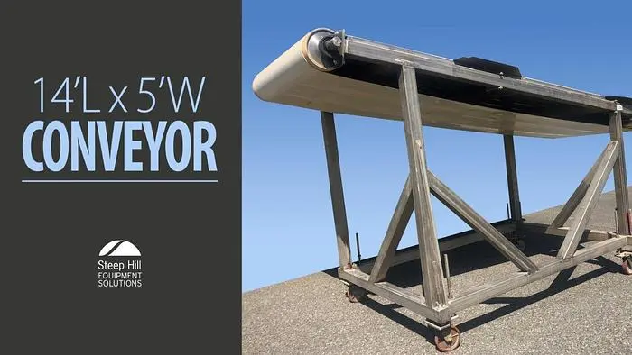 14'L x 5'W Belt Conveyor