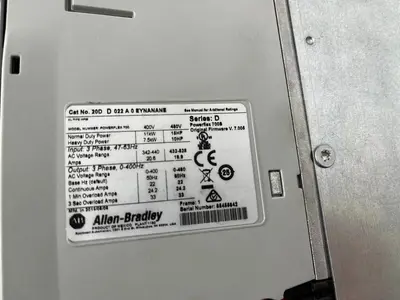 NEW 2019 ALLEN BRADLEY POWERFLEX 700S VFD 20DD022A0EYNANANE 15HP STOCK 2533