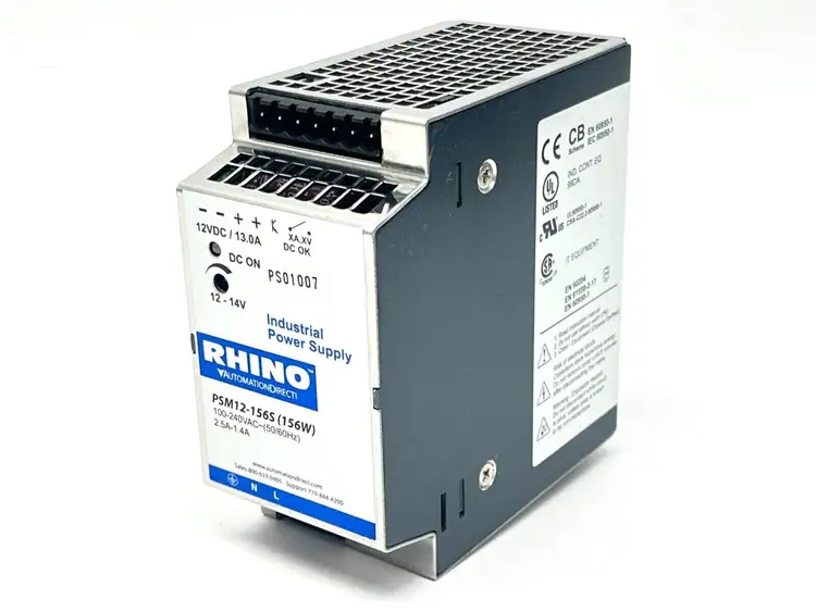 Used RHINO INDUSTRIAL POWER SUPPLY 2.5-1.4A 100-240VAC 156W Power Supplies | Maverick Industrial Sales #1107139