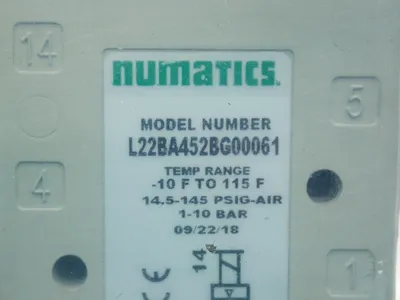 Used NUMATICS L22BA452BG00061 Pumps Ohio US | HGR 24 #799396