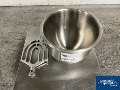 USED Hobart 20 Quart Hobart Mixer Bowl and Mixer Arm, S/S