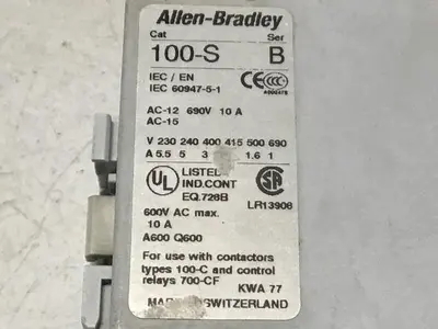 USED ALLEN BRADLEY 100-S C16