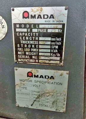 USED 1988 AMADA M-3045