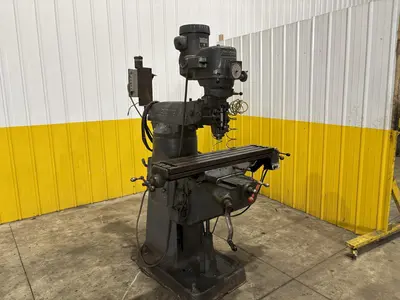 1.5 HP BRIDGEPORT RAM TYPE VERTICAL MILL: STOCK #22881