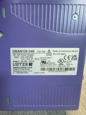 LUETZE DRAN120-24B PLC Power Supplies | ESS Industrial Equipment Sales (5)